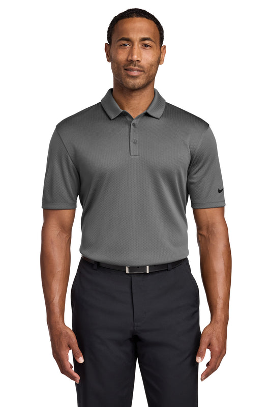 Nike Dri-FIT Hex Textured Polo. NKAH6266 - Dark Grey