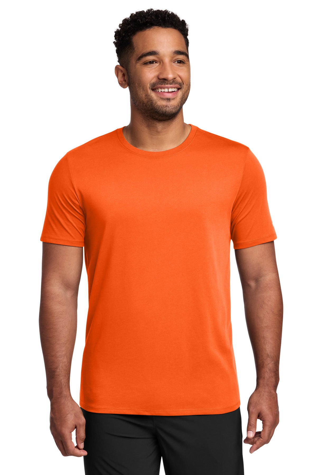 Nike Dri-FIT Cotton/Poly Tee. NKBQ5231 - Brilliant Orange