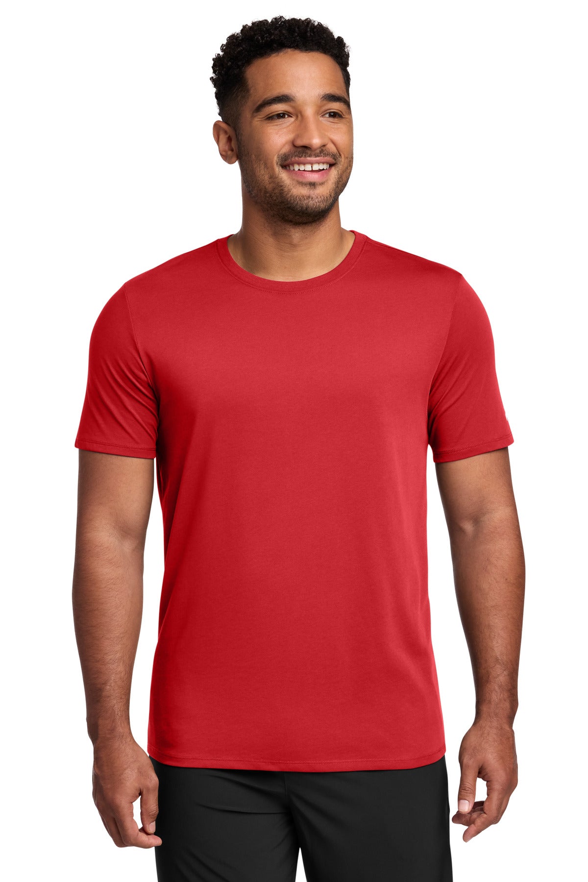 Nike Dri-FIT Cotton/Poly Tee. NKBQ5231 - Gym Red
