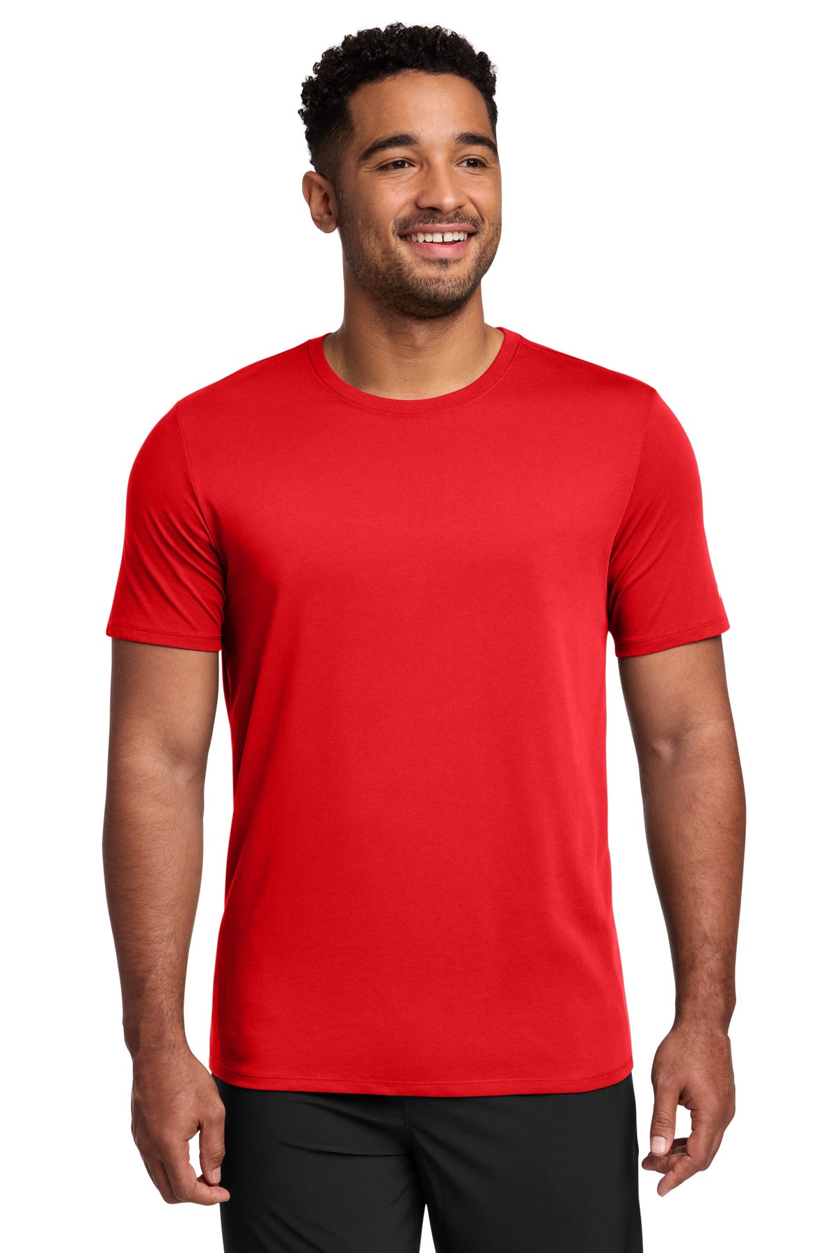 Nike Dri-FIT Cotton/Poly Tee. NKBQ5231 - University Red