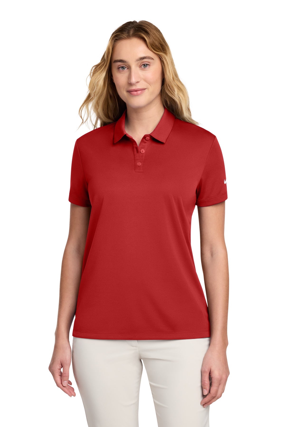 Nike Women's Dry Essential Solid Polo NKBV6043 - University Red
