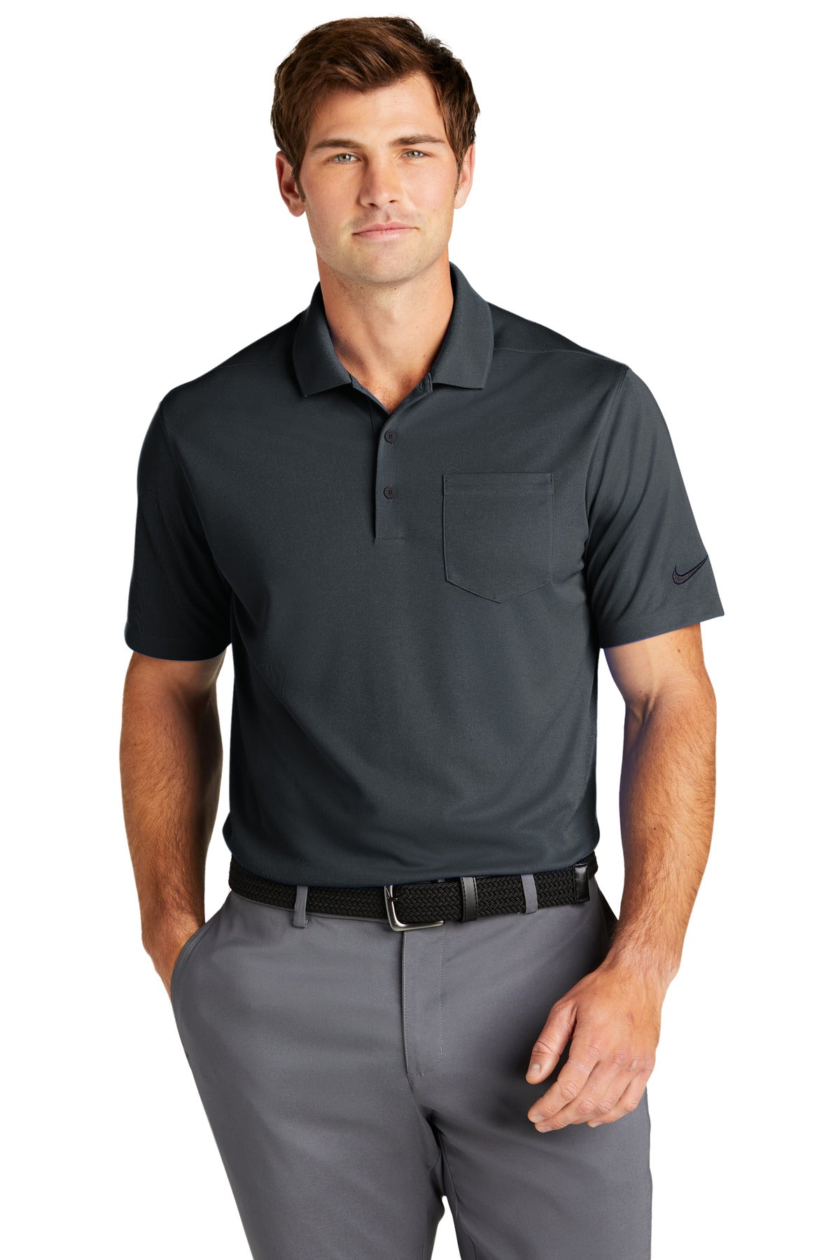 Nike Dri-FIT Micro Pique 2.0 Pocket Polo NKDC2103 - Anthracite