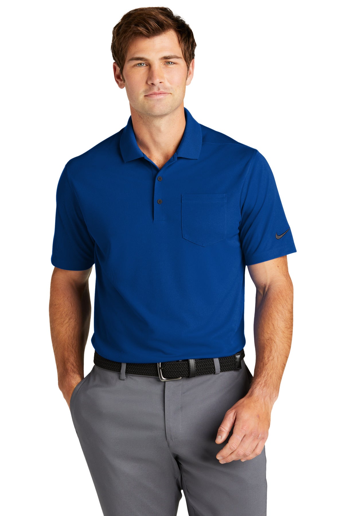 Nike Dri-FIT Micro Pique 2.0 Pocket Polo NKDC2103 - Gym Blue