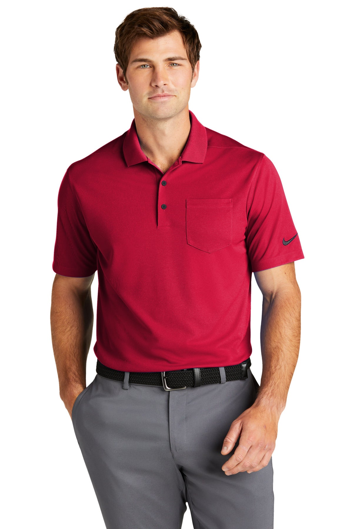 Nike Dri-FIT Micro Pique 2.0 Pocket Polo NKDC2103 - University Red