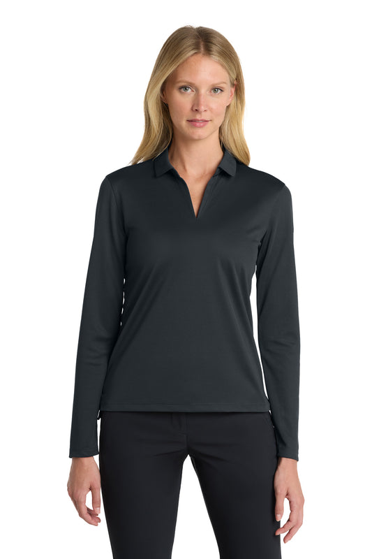 Nike Women's Dri-FIT Micro Pique 2.0 Long Sleeve Polo NKDC2105 - Anthracite