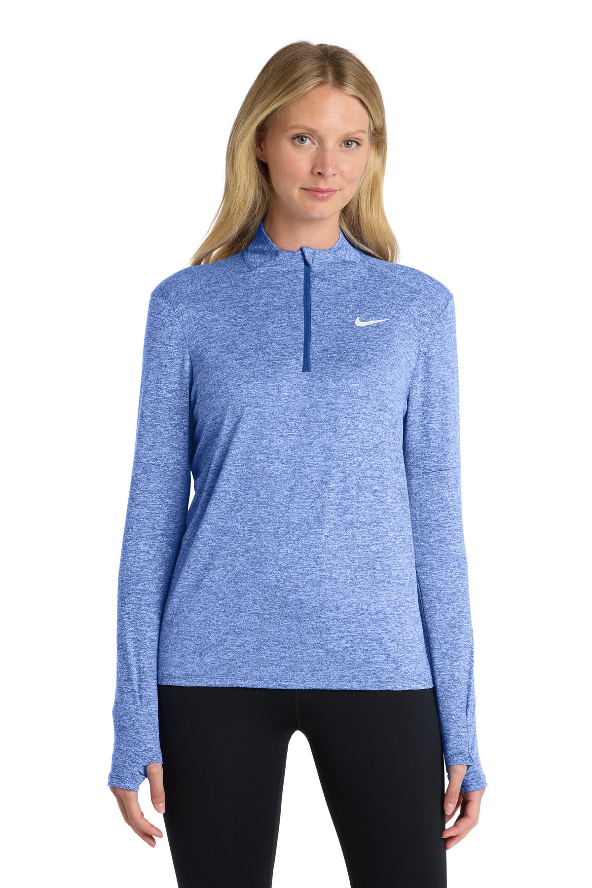 Nike Women's Dri-FIT Element 1/2-Zip Top NKDH4951 - Royal Heather