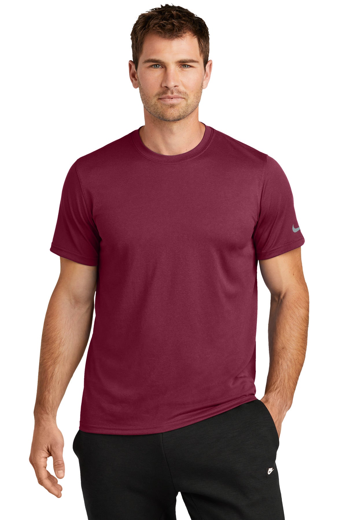 Nike Swoosh Sleeve rLegend Tee NKDX8730 - Team Maroon