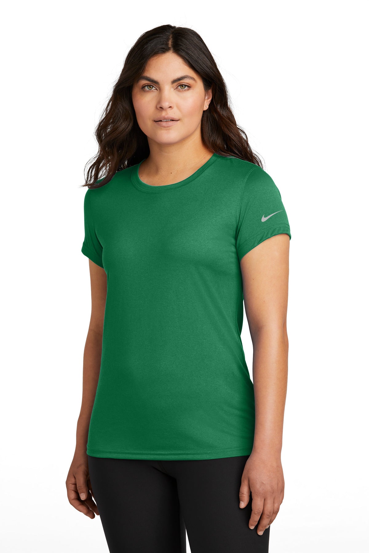 Nike Women's Swoosh Sleeve rLegend Tee NKDX8734 - Gorge Green