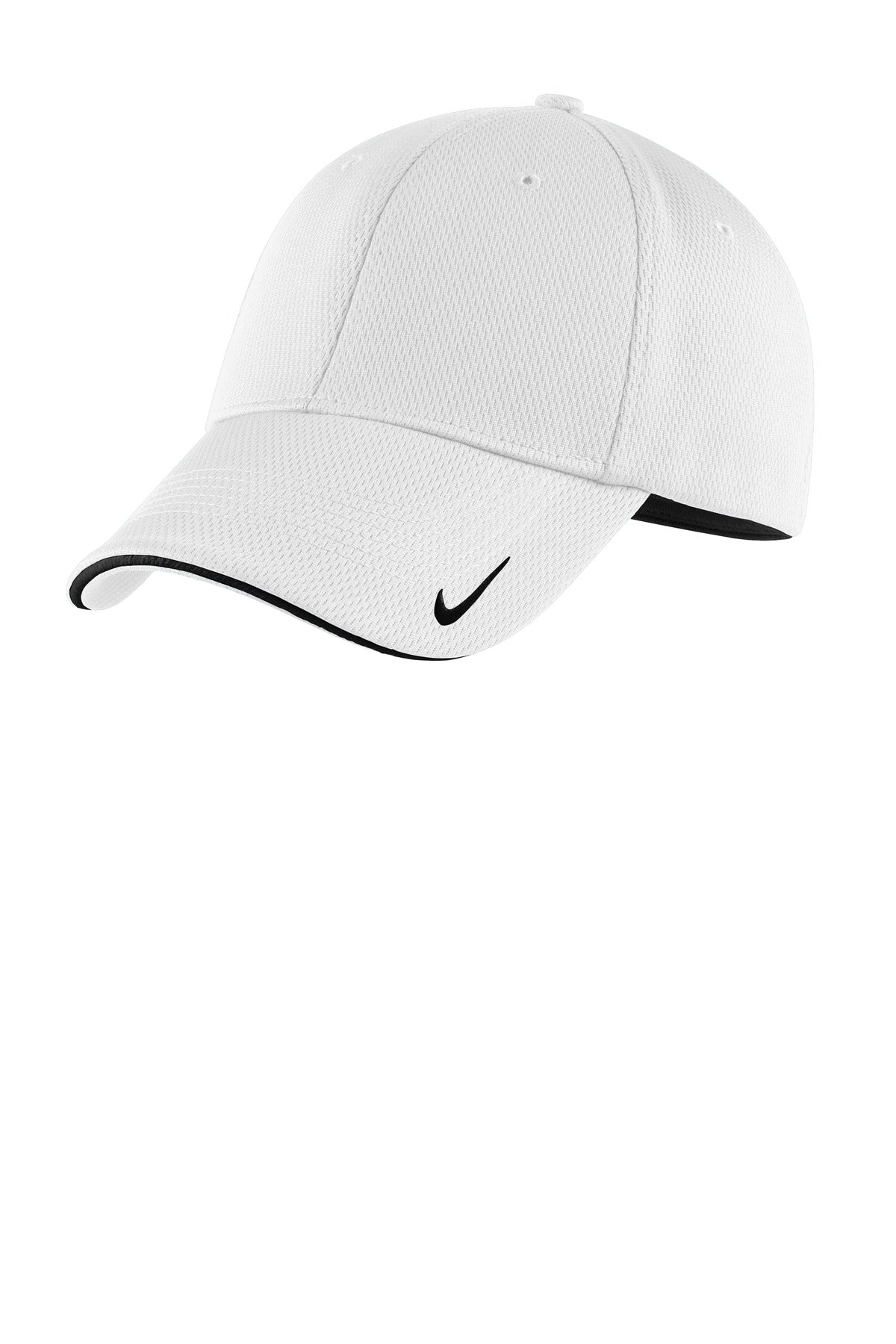 Nike Dri-FIT Stretch Mesh Sandwich Bill Cap NKFD9718 - White/ Black