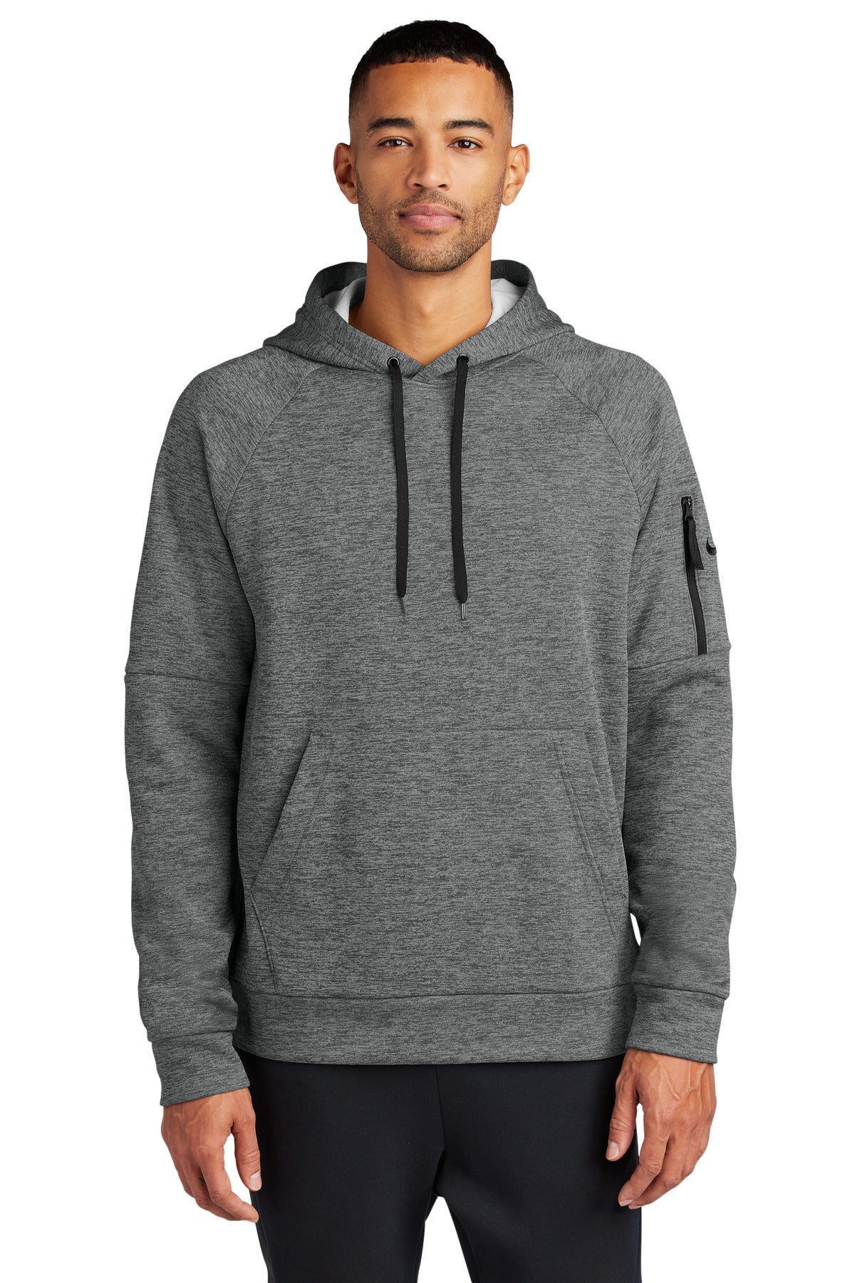 Nike Therma-FIT Pocket Pullover Fleece Hoodie NKFD9735 - Charcoal Heather