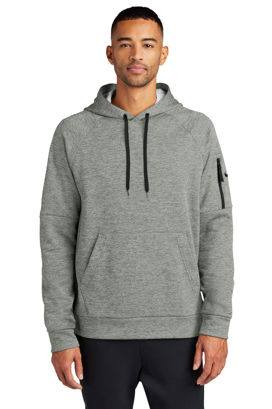 Nike Therma-FIT Pocket Pullover Fleece Hoodie NKFD9735 - Dark Grey Heather