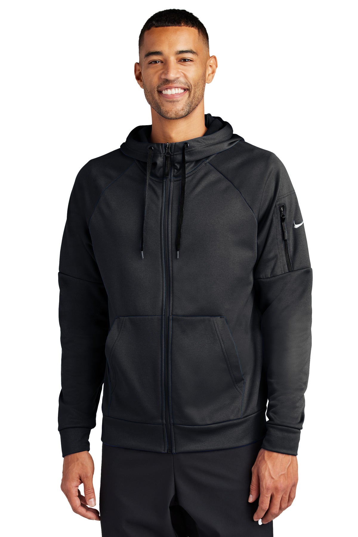 Nike Therma-FIT Pocket Full-Zip Fleece Hoodie NKFD9859 - Black