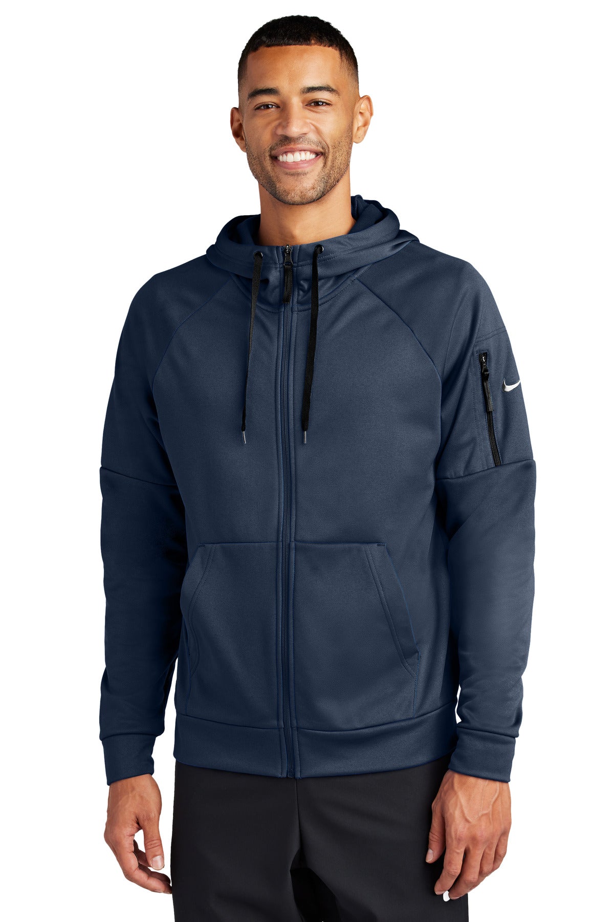 Nike Therma-FIT Pocket Full-Zip Fleece Hoodie NKFD9859 - Navy