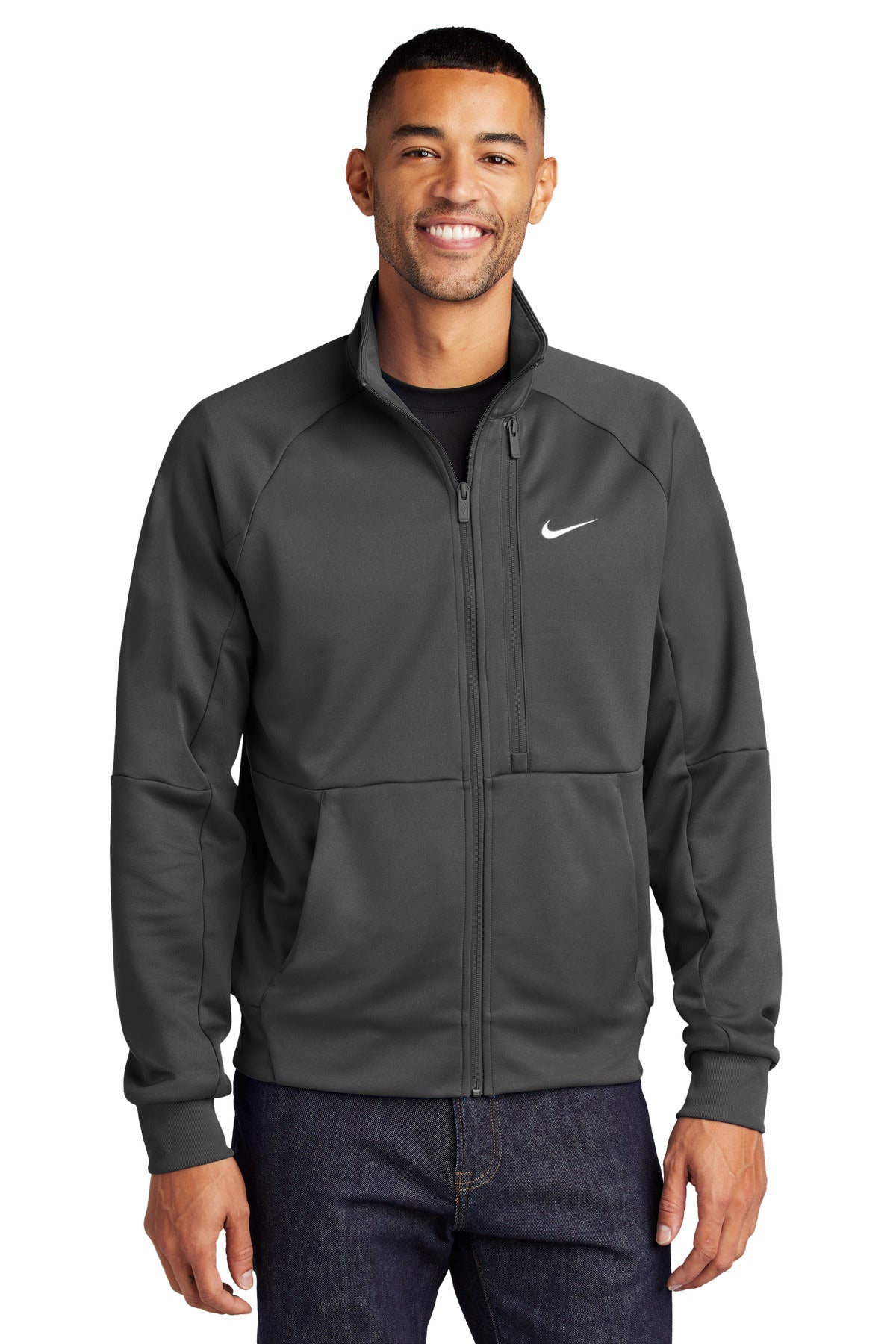 Nike Full-Zip Chest Swoosh Jacket NKFD9891 - Anthracite