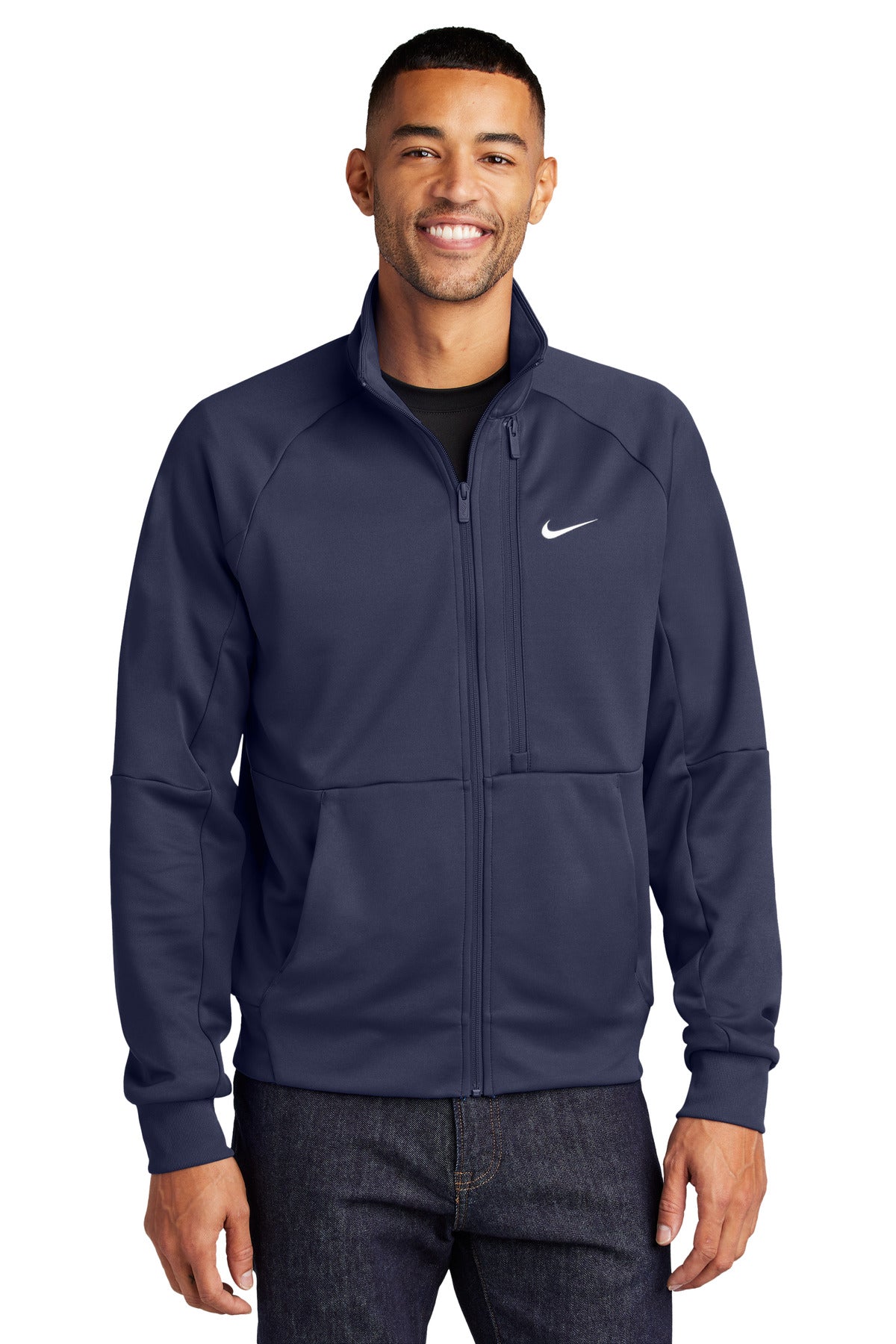 Nike Full-Zip Chest Swoosh Jacket NKFD9891 - Midnight Navy