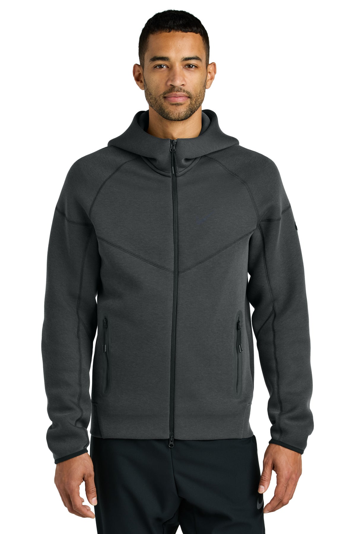 Nike Tech Fleece Full-Zip Hoodie NKFQ4762 - Anthracite Heather