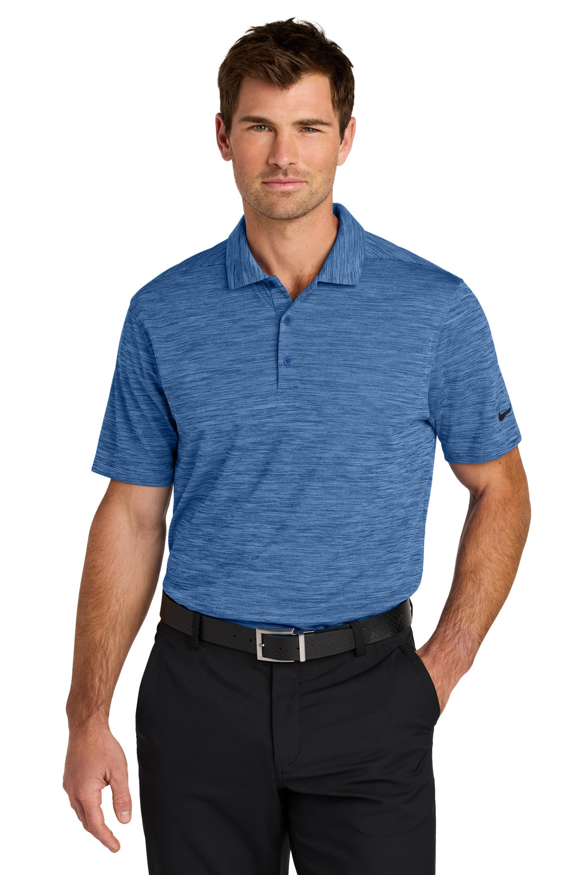 Nike Dri-FIT Striated Polo NKFQ4792 - Game Royal