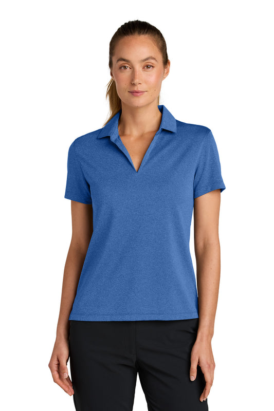 Nike Women's Dri-FIT Smooth Heather Polo NKFQ4793 - Game Royal Heather