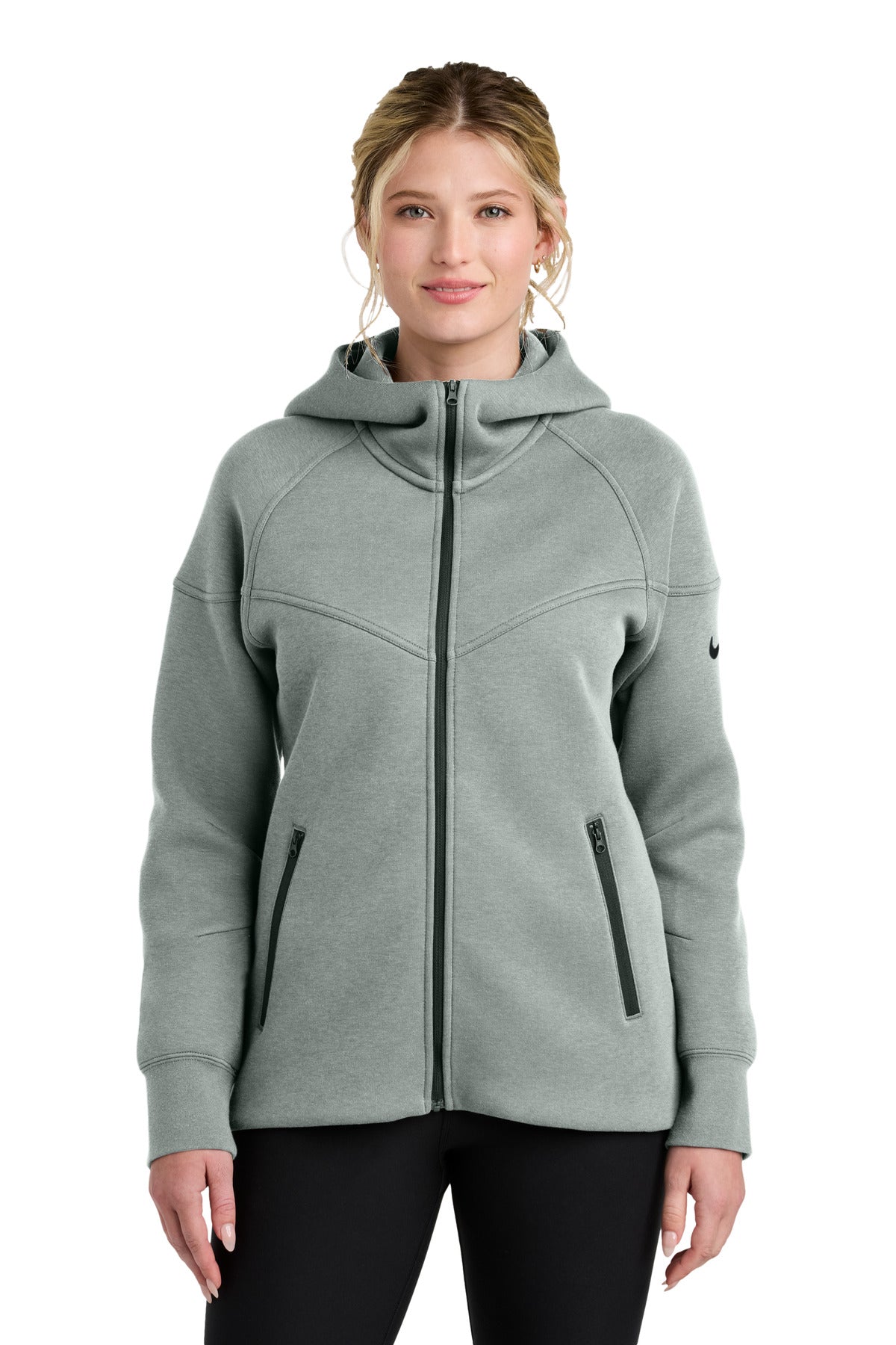 Nike Women's Tech Fleece Full-Zip Hoodie NKFQ4798 - Dark Grey Heather