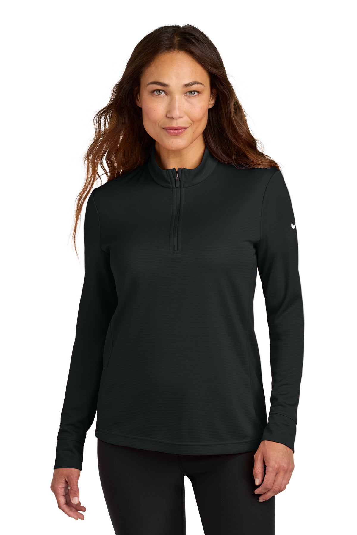 Nike Women's Essential 1/2-Zip Cover-Up NKHM7969 - Black