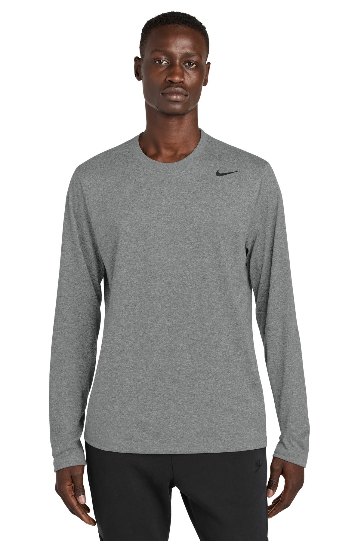 Nike Team rLegend Long Sleeve Tee NKHQ4550 - Carbon Heather