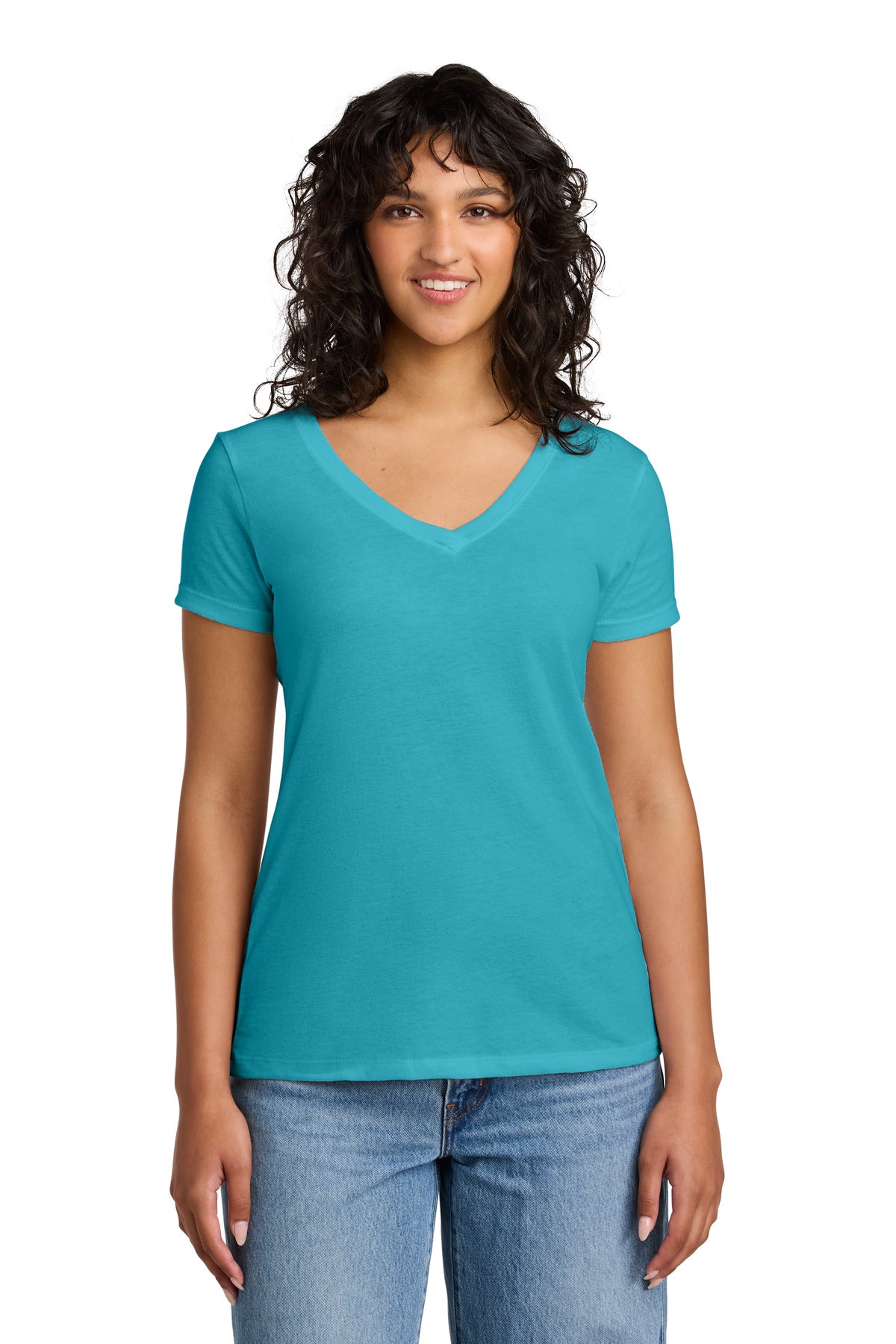 Next Level Apparel Women's Ideal V-Neck Tee NL1540 - Tahiti Blue