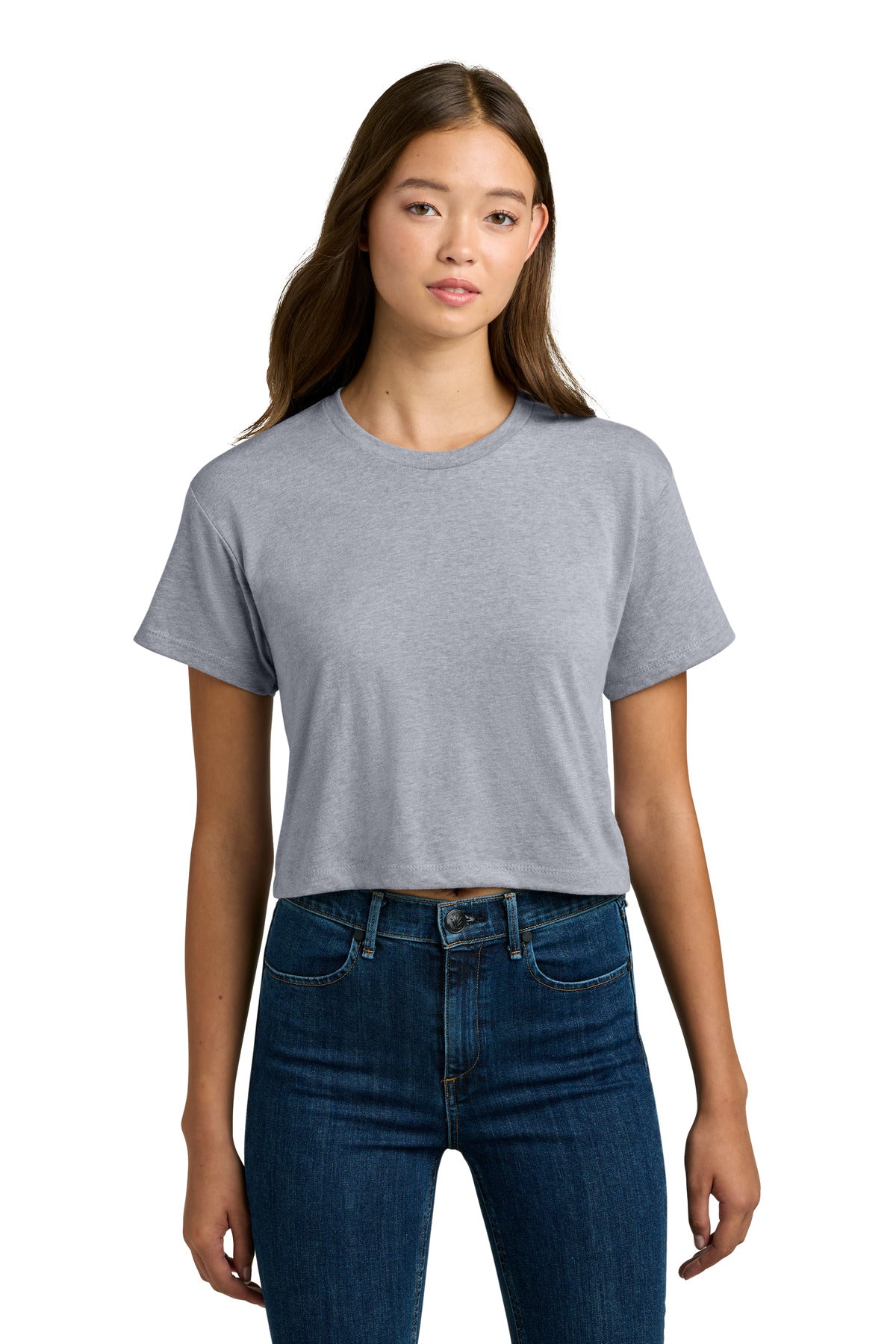 Next Level Apparel Women's Ideal Crop Top NL1580 - Heather Gray