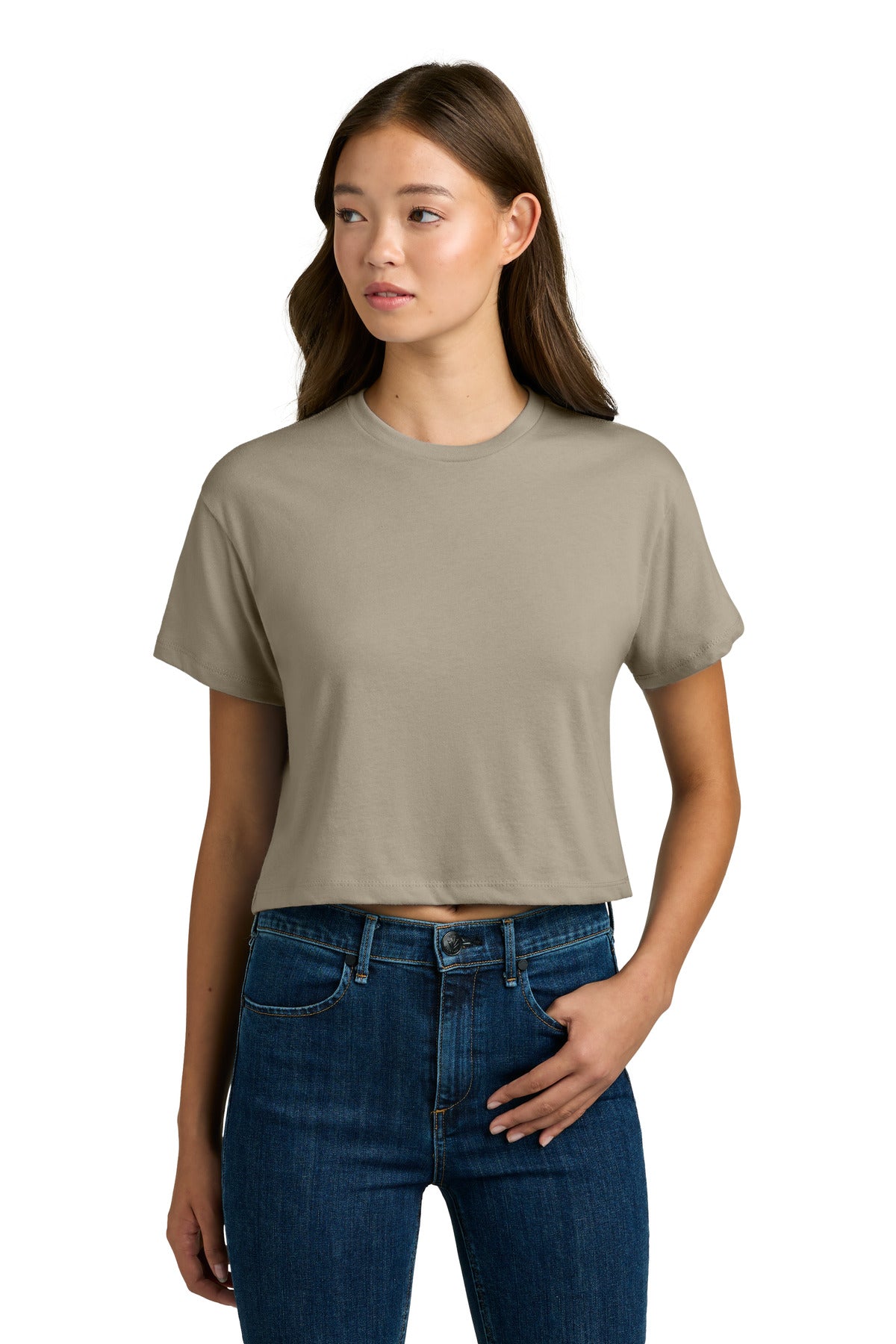 Next Level Apparel Women's Ideal Crop Top NL1580 - Tan