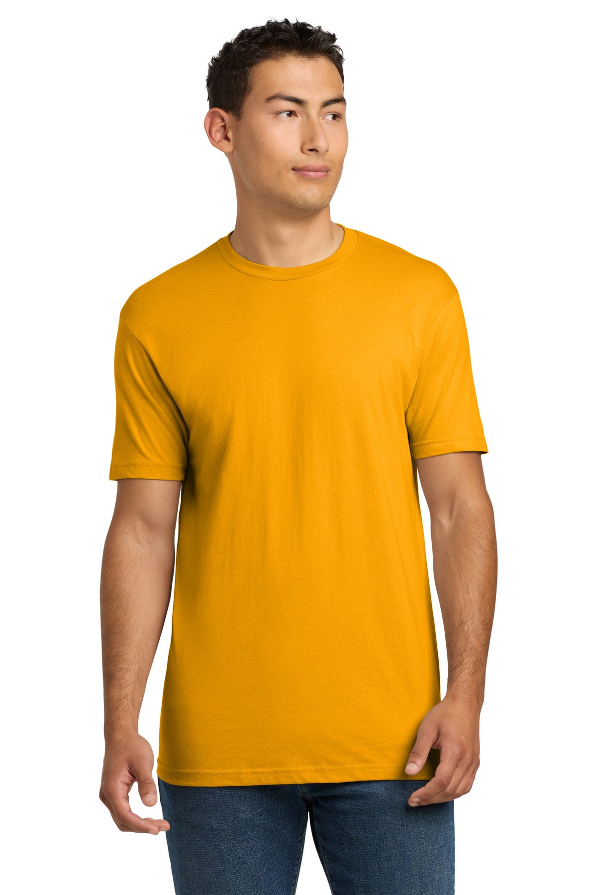 Next Level Apparel Adult Cotton Tee. NL3600 - Gold