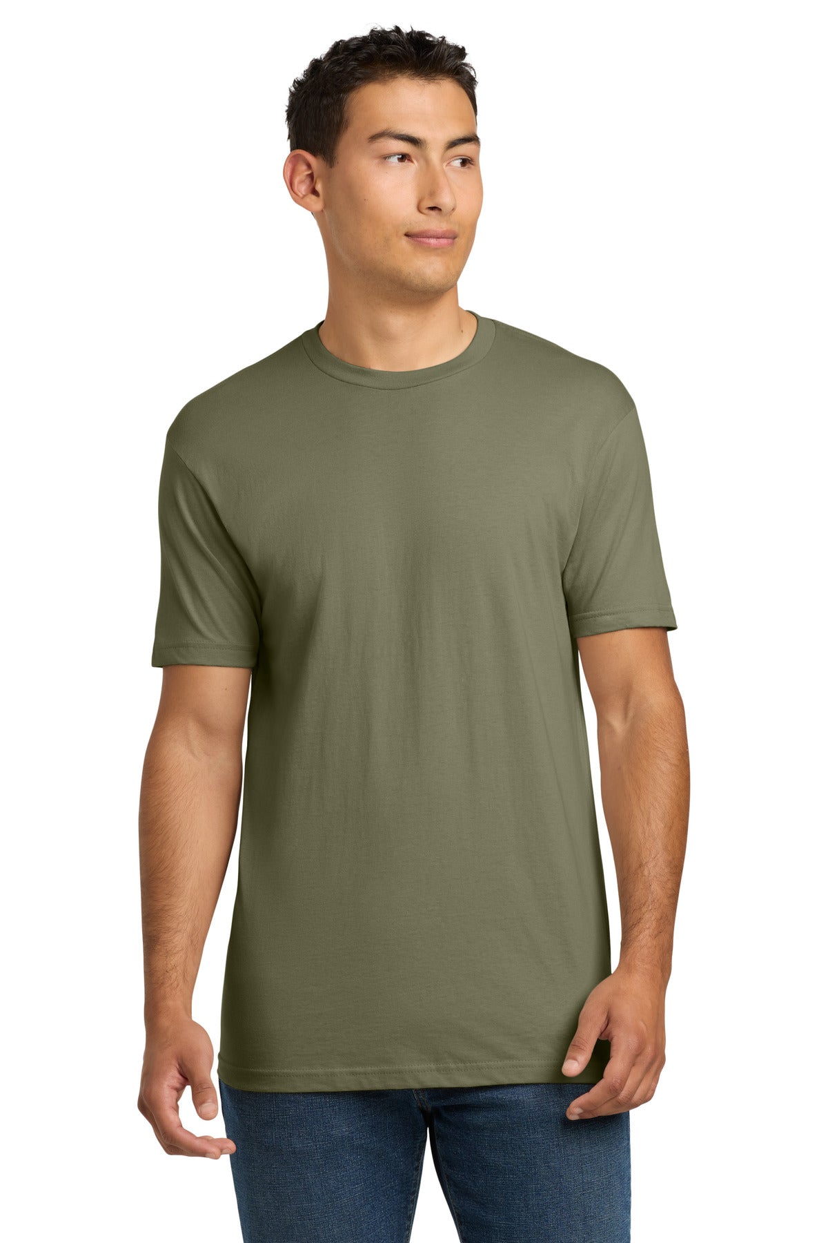 Next Level Apparel Adult Cotton Tee. NL3600 - Light Olive