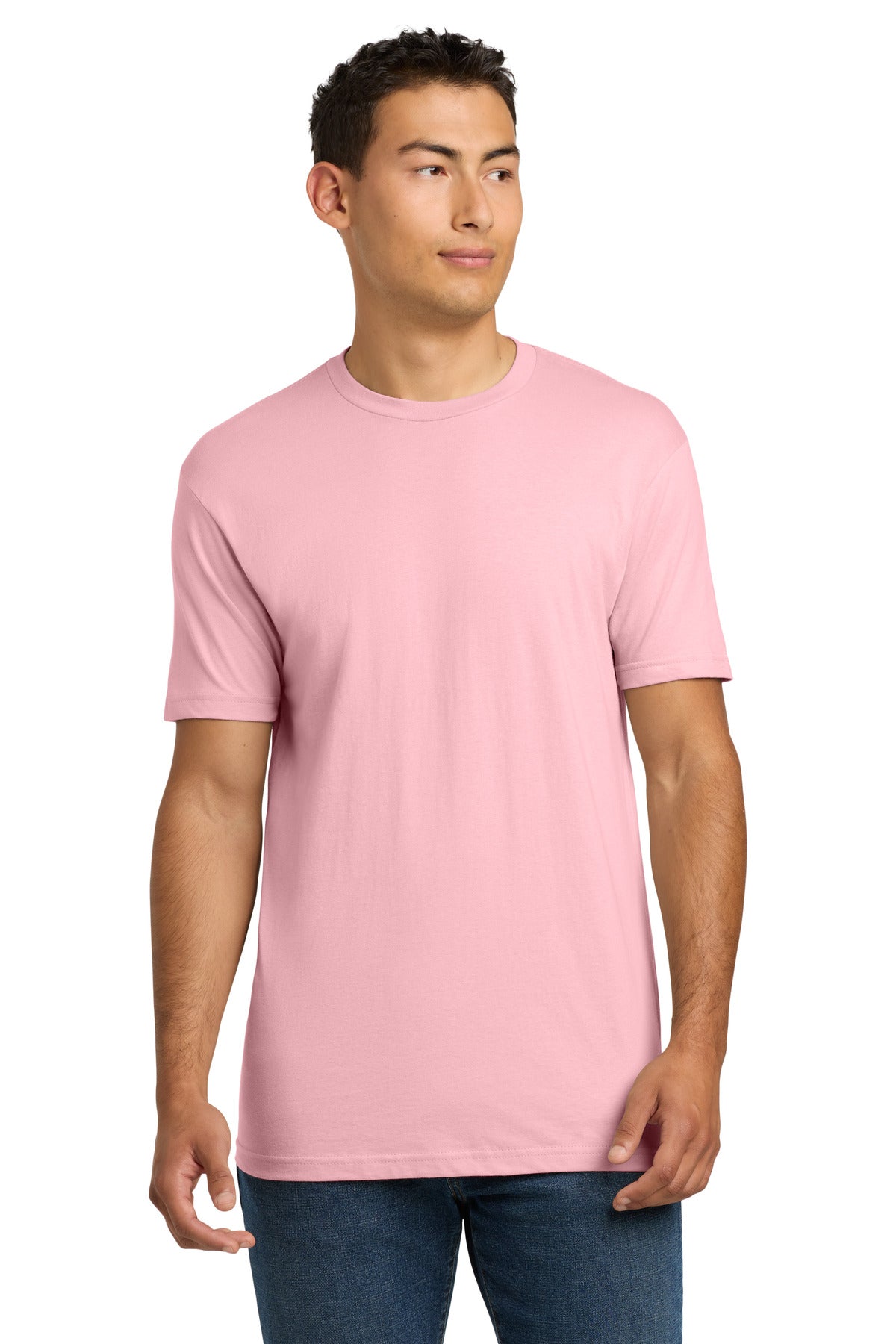 Next Level Apparel Adult Cotton Tee. NL3600 - Light Pink