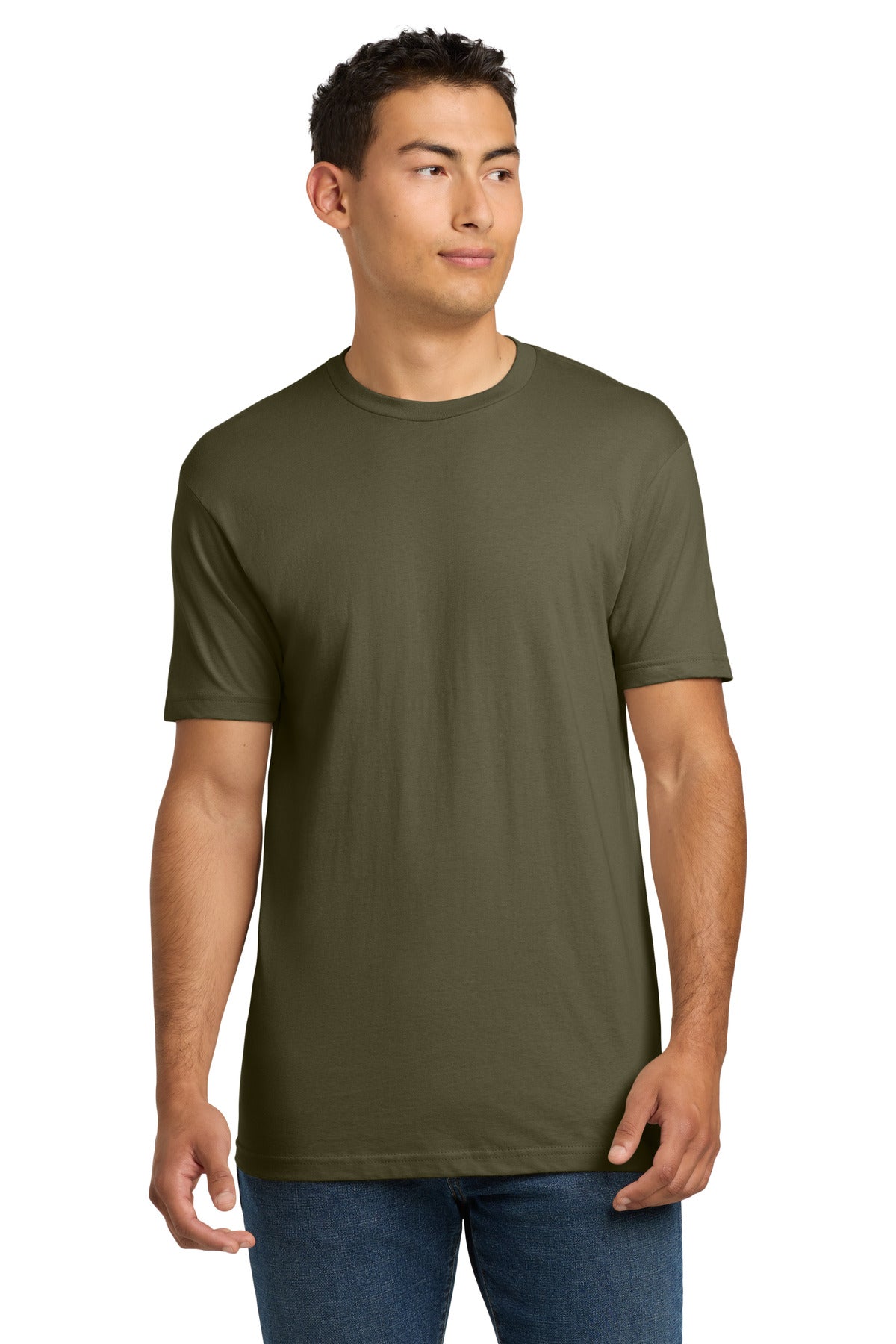 Next Level Apparel Adult Cotton Tee. NL3600 - Military Green