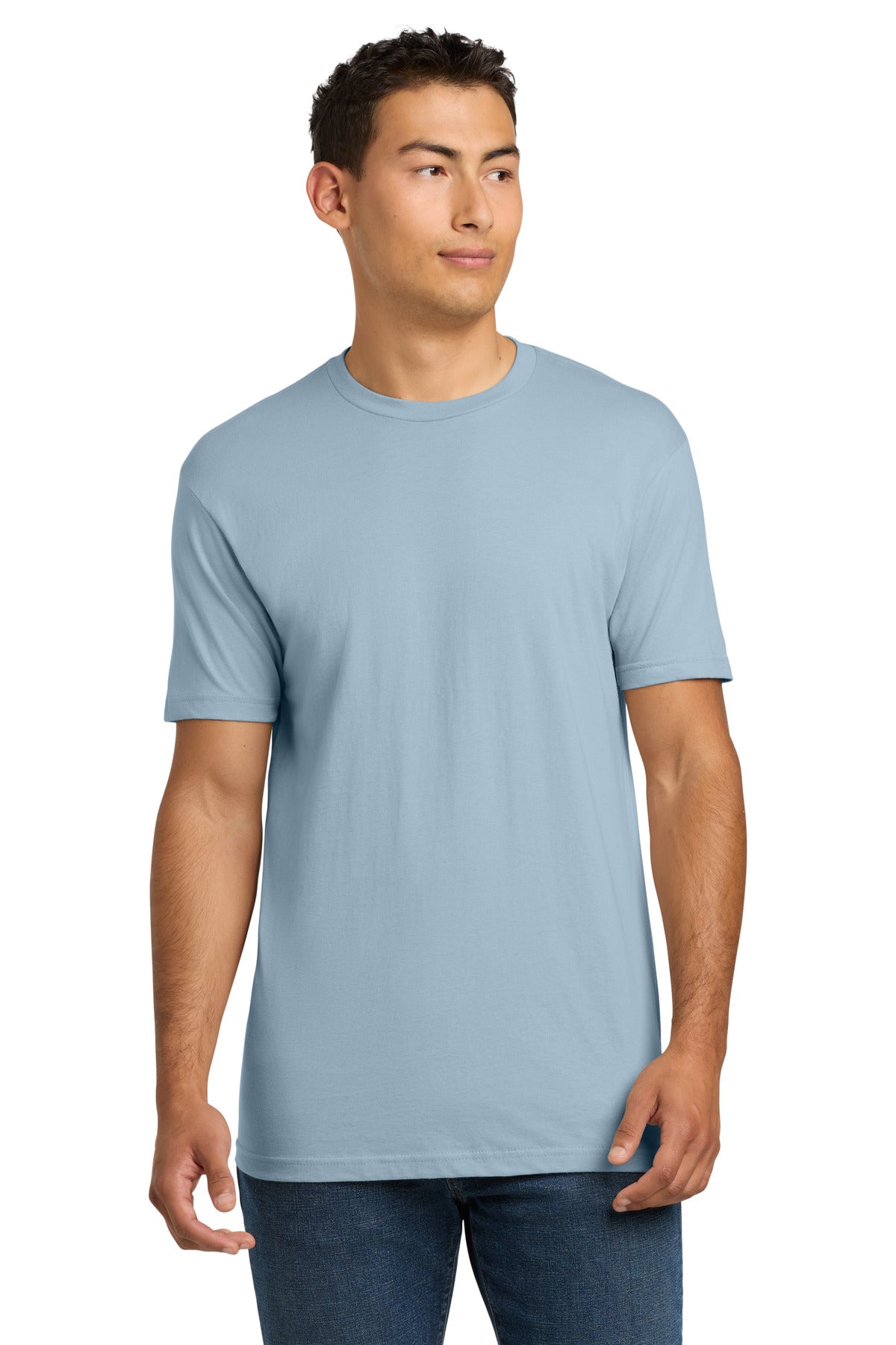 Next Level Apparel Adult Cotton Tee. NL3600 - Stonewash Denim