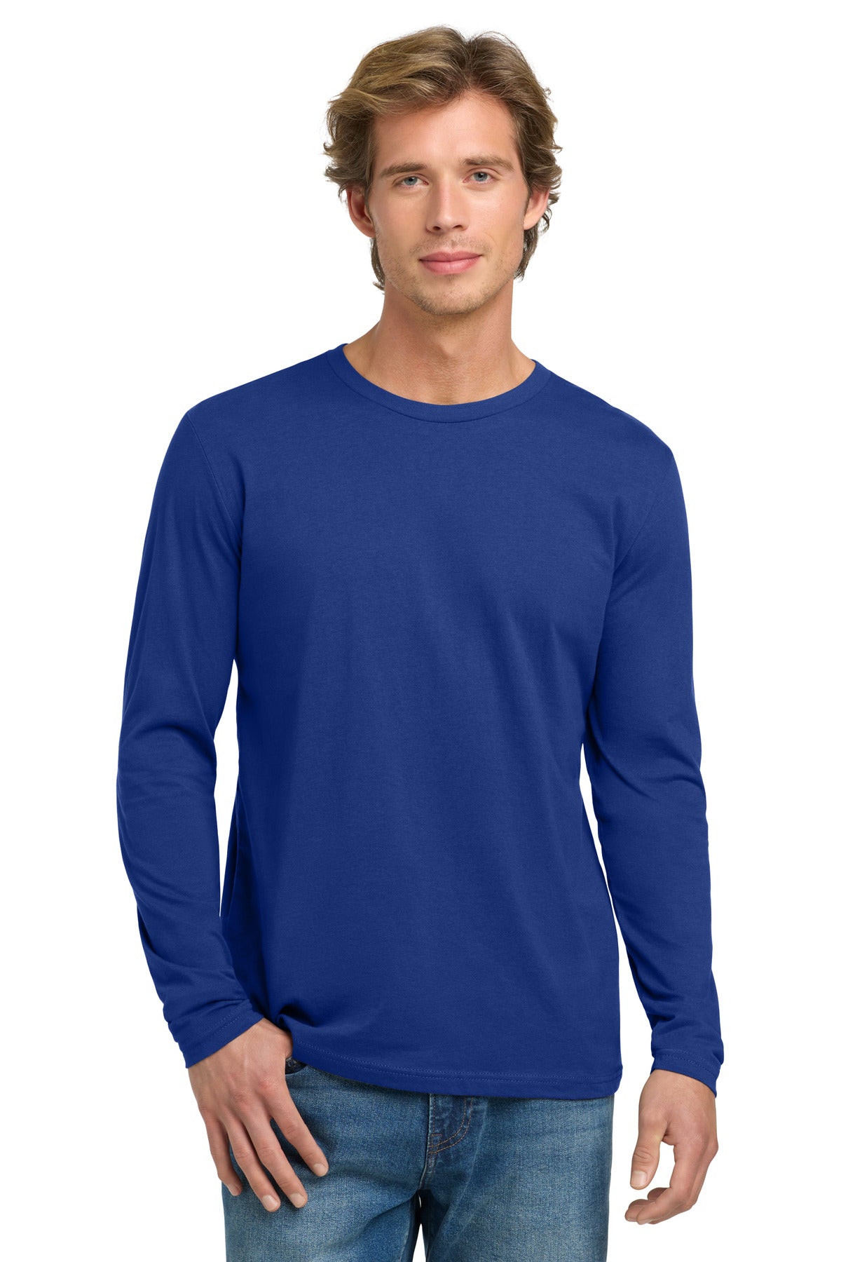 Next Level Apparel Cotton Long Sleeve Tee. NL3601 - Royal