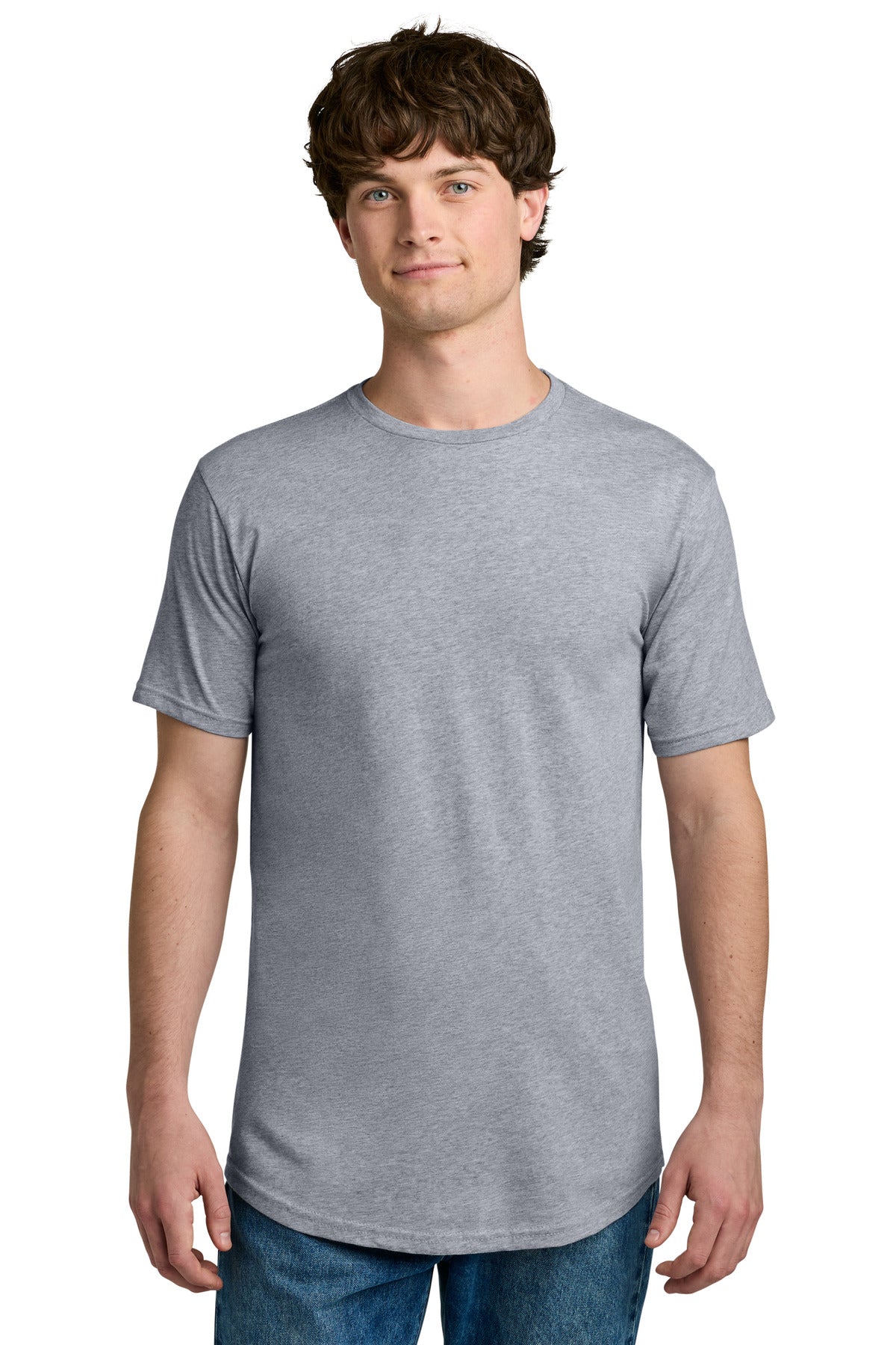 Next Level Apparel Cotton Long Body Tee NL3602 - Heather Gray