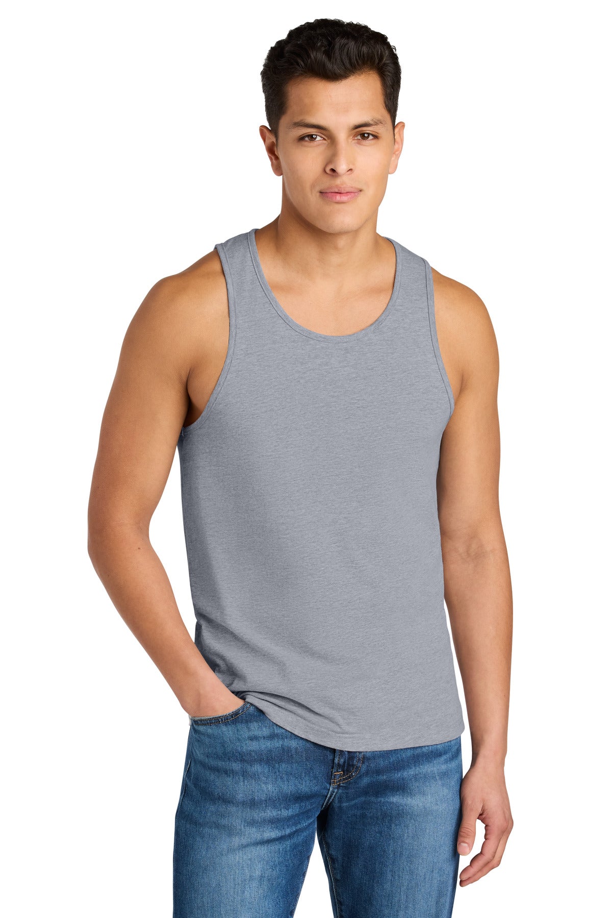 Next Level Apparel Cotton Muscle Tank NL3633 - Heather Gray