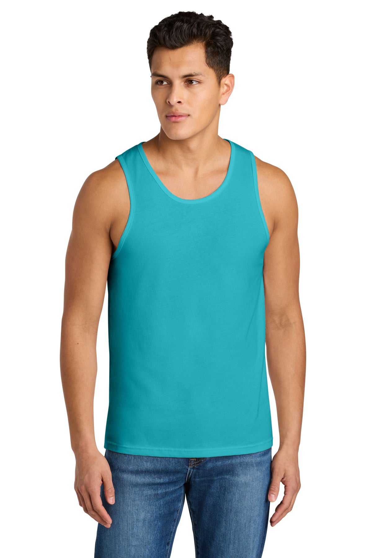 Next Level Apparel Cotton Muscle Tank NL3633 - Tahiti Blue