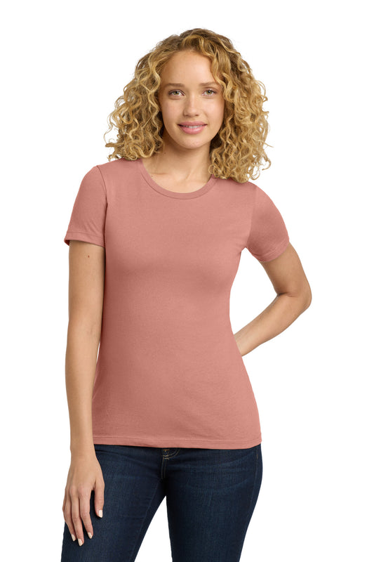 Next Level Apparel Women's Cotton Tee. NL3900 - Desert Pink