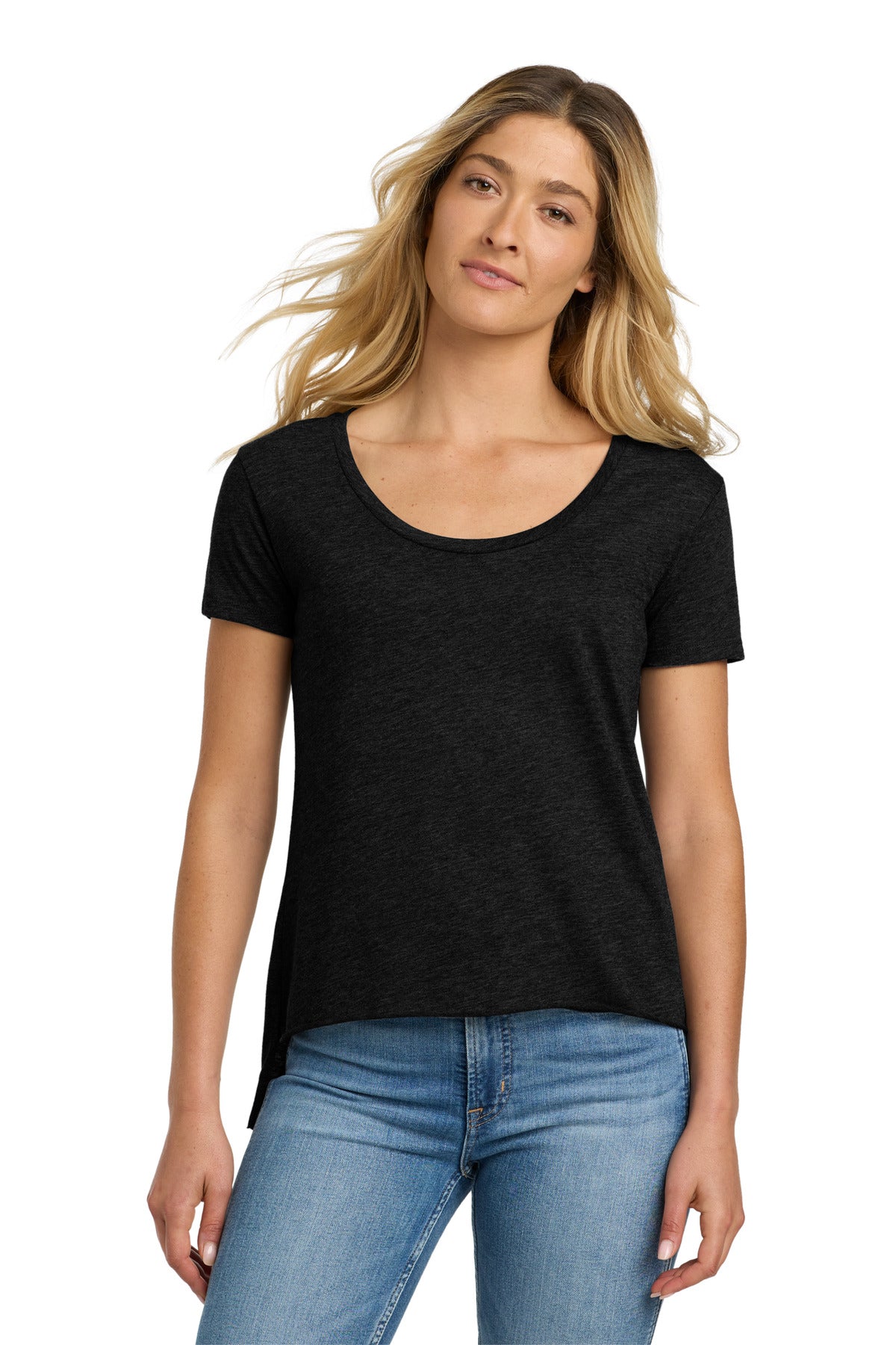 Next Level Apparel  Women's Festival Scoop Neck Tee. NL5030 - Black