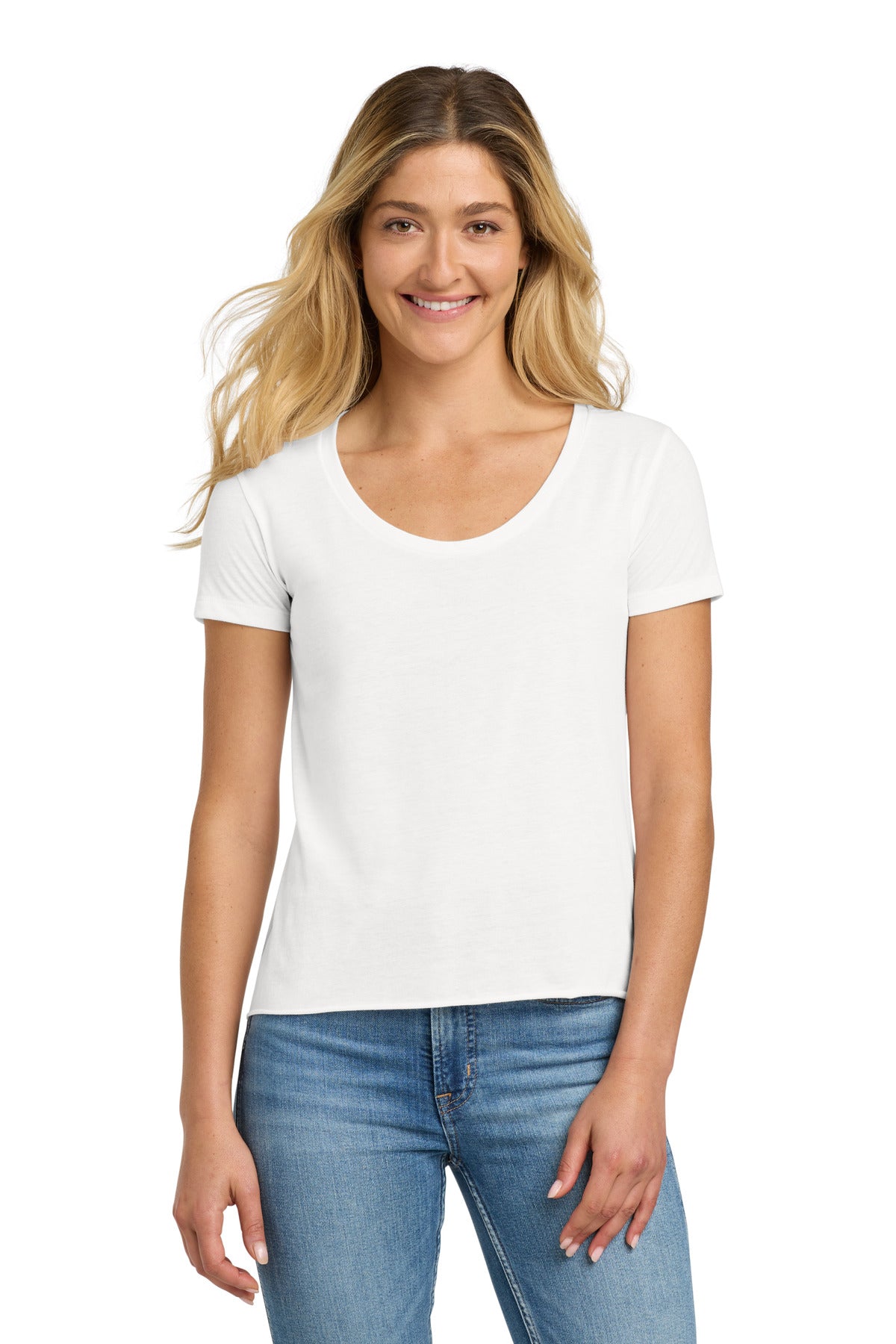 Next Level Apparel  Women's Festival Scoop Neck Tee. NL5030 - White