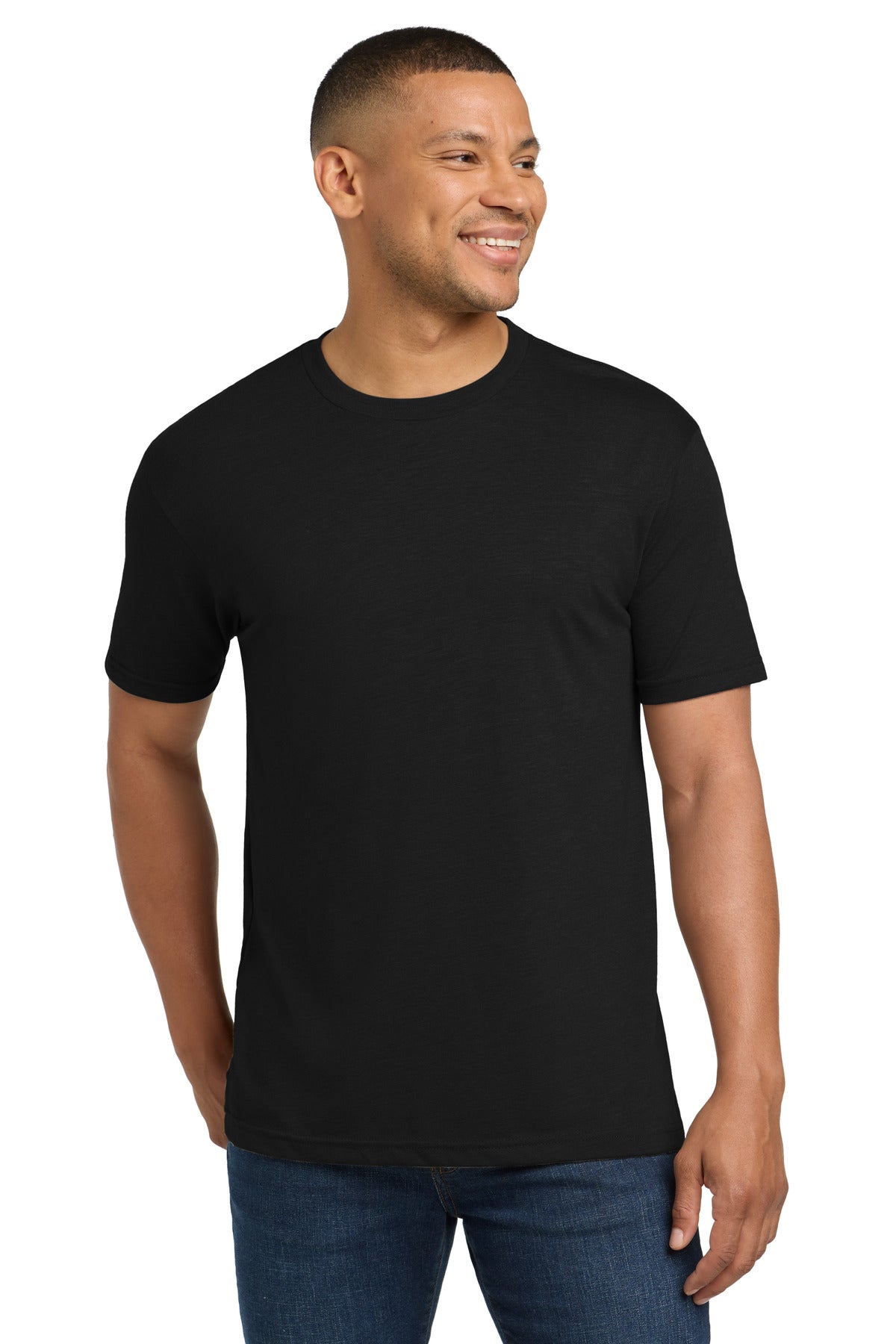 Next Level Apparel  Adult Tri-Blend Tee. NL6010 - Solid Black