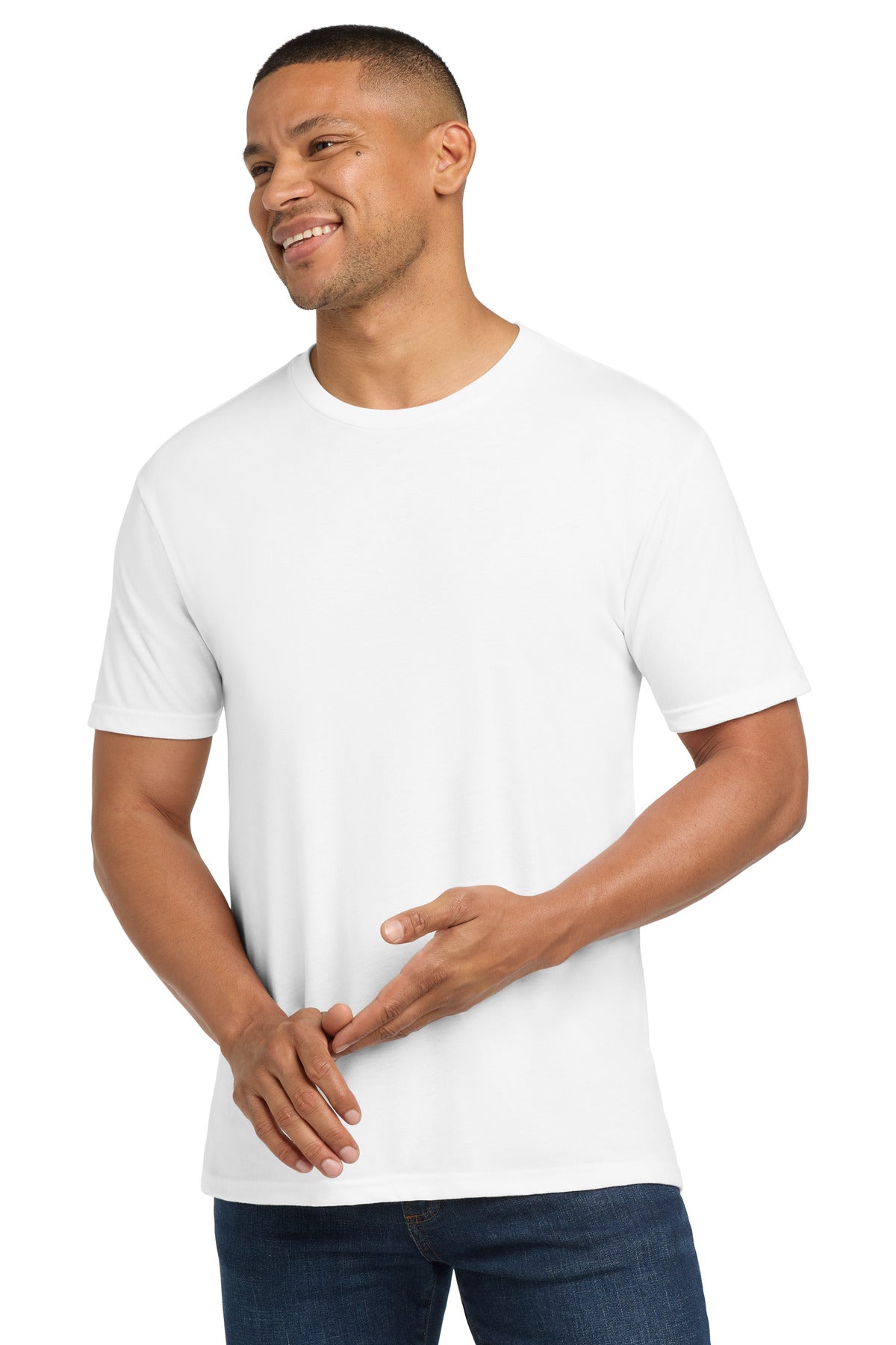 Next Level Apparel  Adult Tri-Blend Tee. NL6010 - Solid White