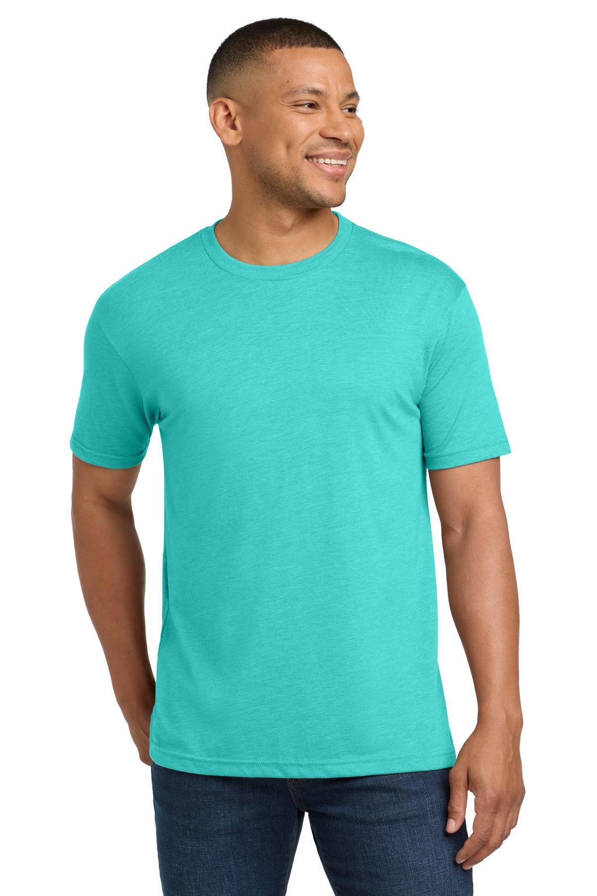 Next Level Apparel  Adult Tri-Blend Tee. NL6010 - Tahiti Blue