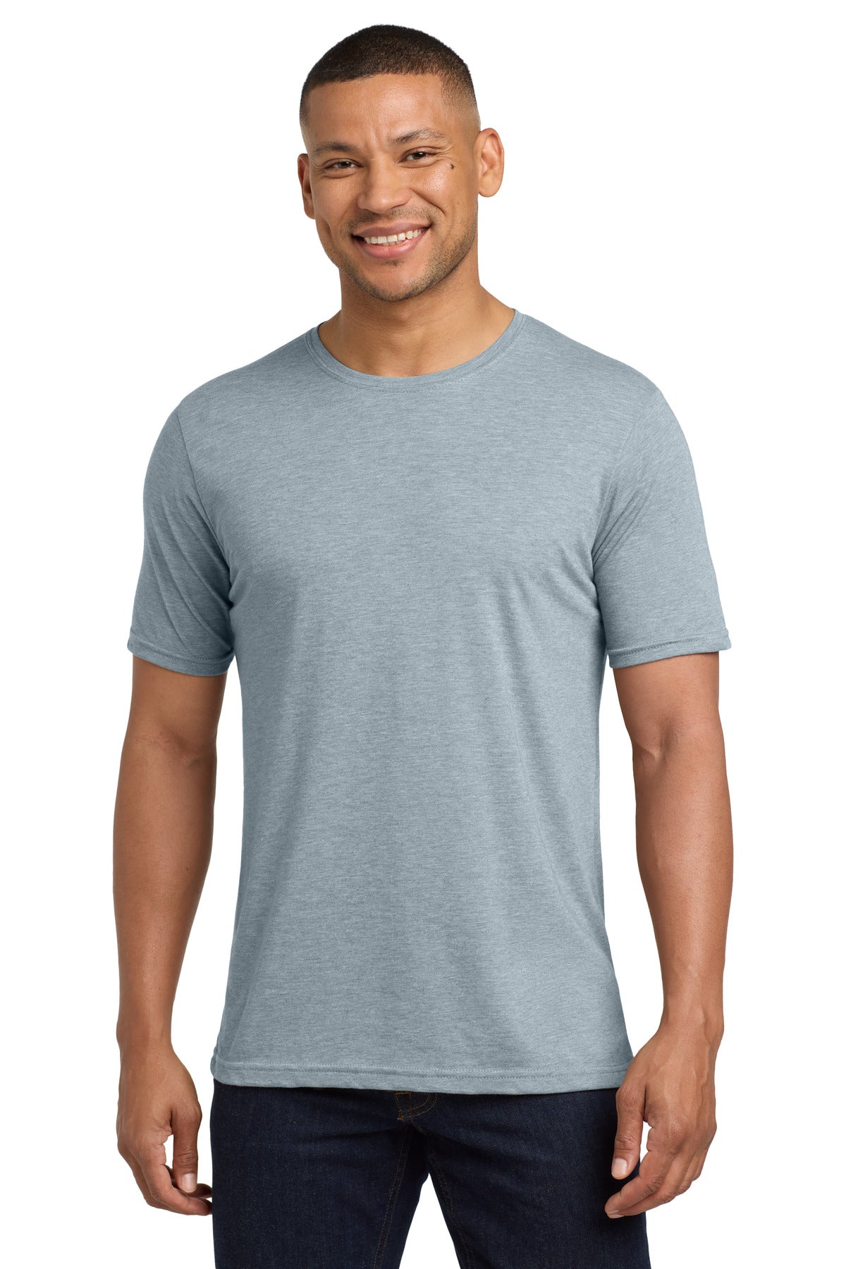 Next Level Apparel  Adult Poly/Cotton Tee. NL6200 - Stonewash Denim