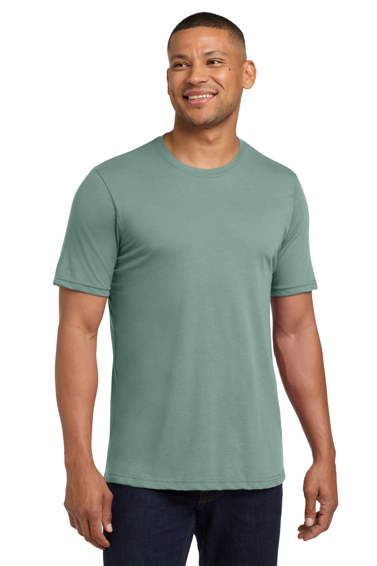 Next Level Apparel  Adult Poly/Cotton Tee. NL6200 - Stonewash Green