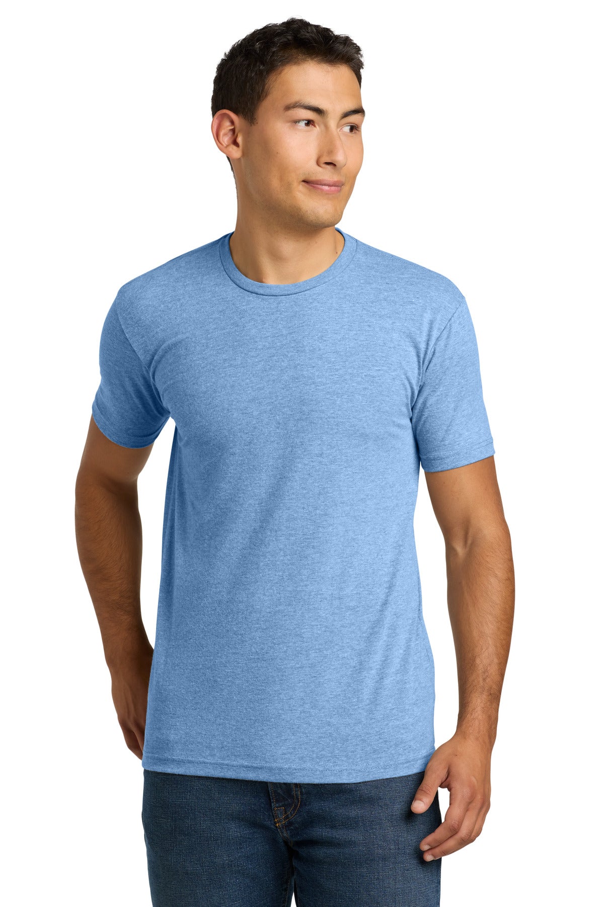Next Level Apparel Adult CVC Tee. NL6210 - Heather Columbia Blue