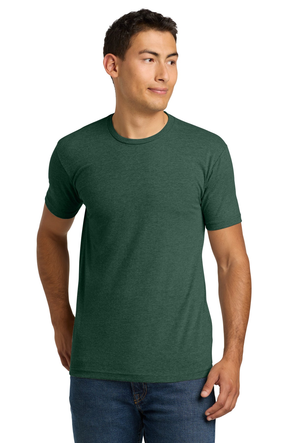 Next Level Apparel Adult CVC Tee. NL6210 - Heather Forest Green