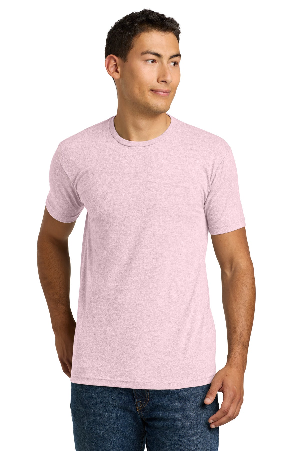 Next Level Apparel Adult CVC Tee. NL6210 - Heather Light Pink