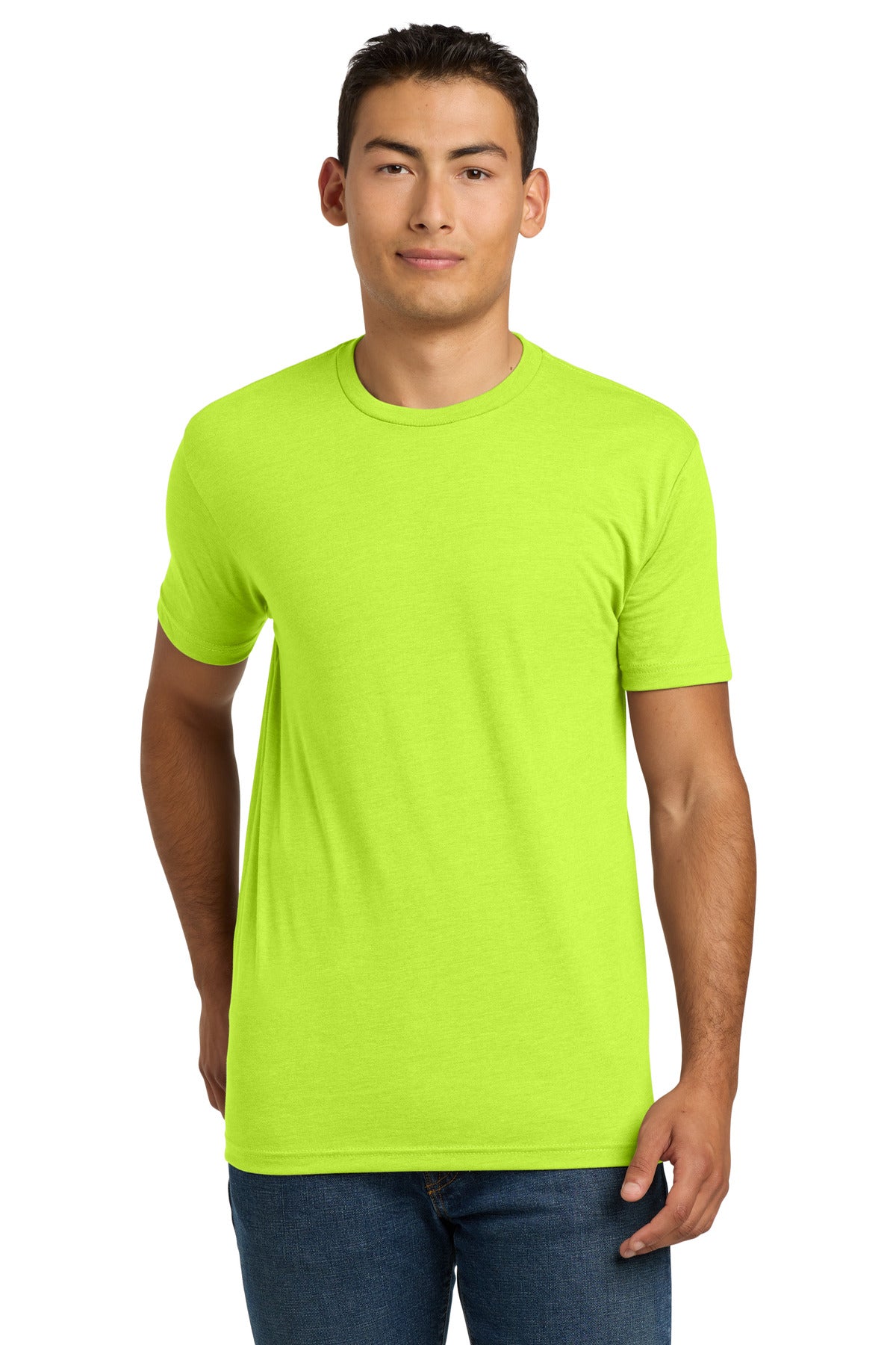 Next Level Apparel Adult CVC Tee. NL6210 - Neon Yellow