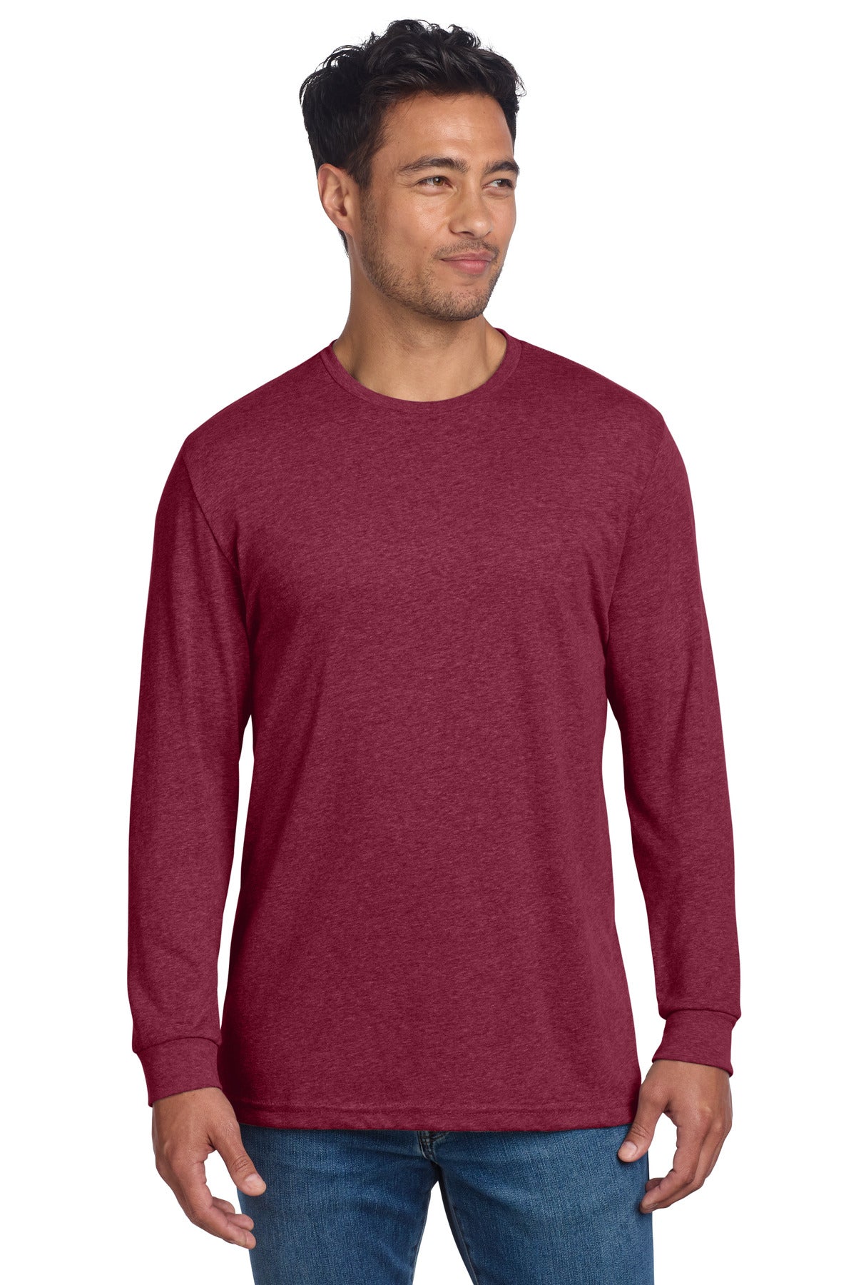 Next Level Apparel Adult CVC Long Sleeve Tee NL6211 - Cardinal